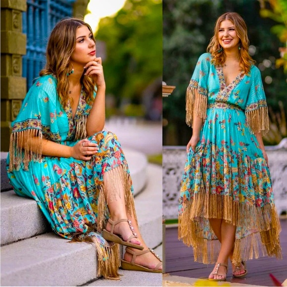 🆕✨ Spell & the Gypsy Collective Hendrix Tassel Dress 🦋 - Picture 8 of 16